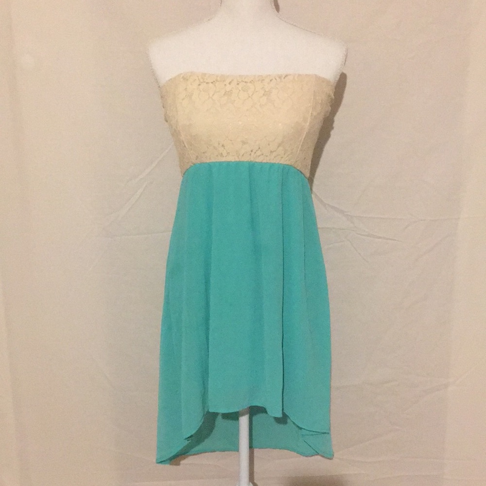 Strapless High-low Dress